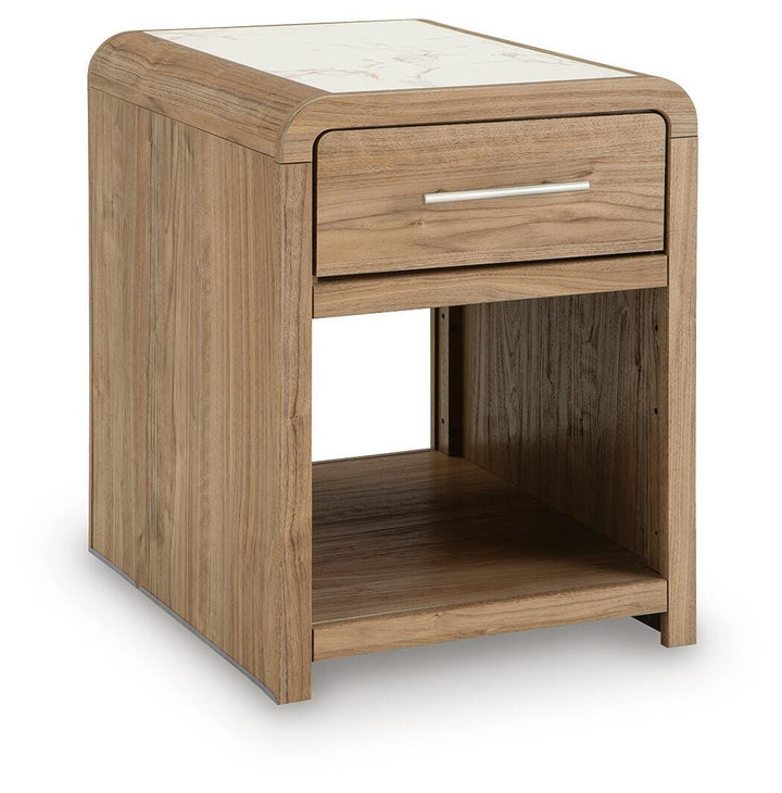 Dovander End Table - White