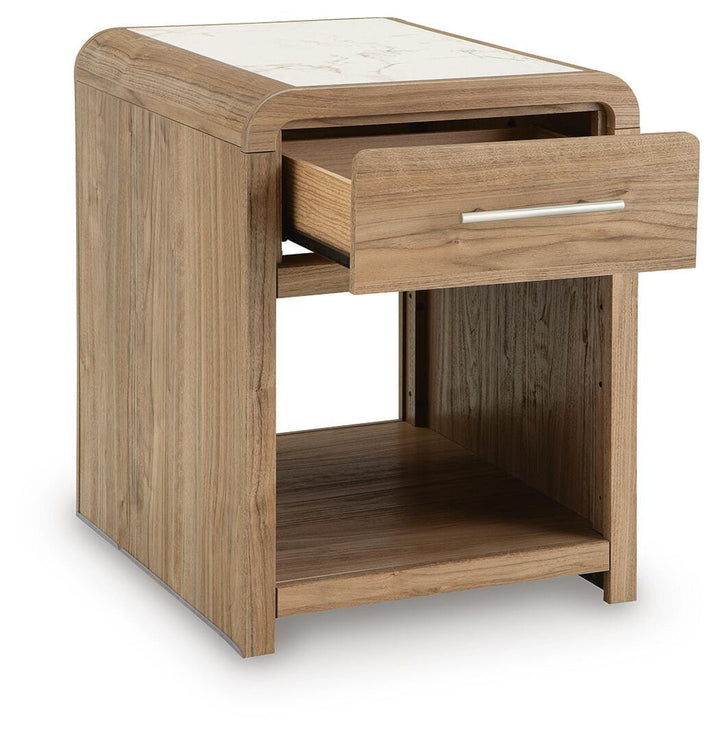 Dovander End Table - White
