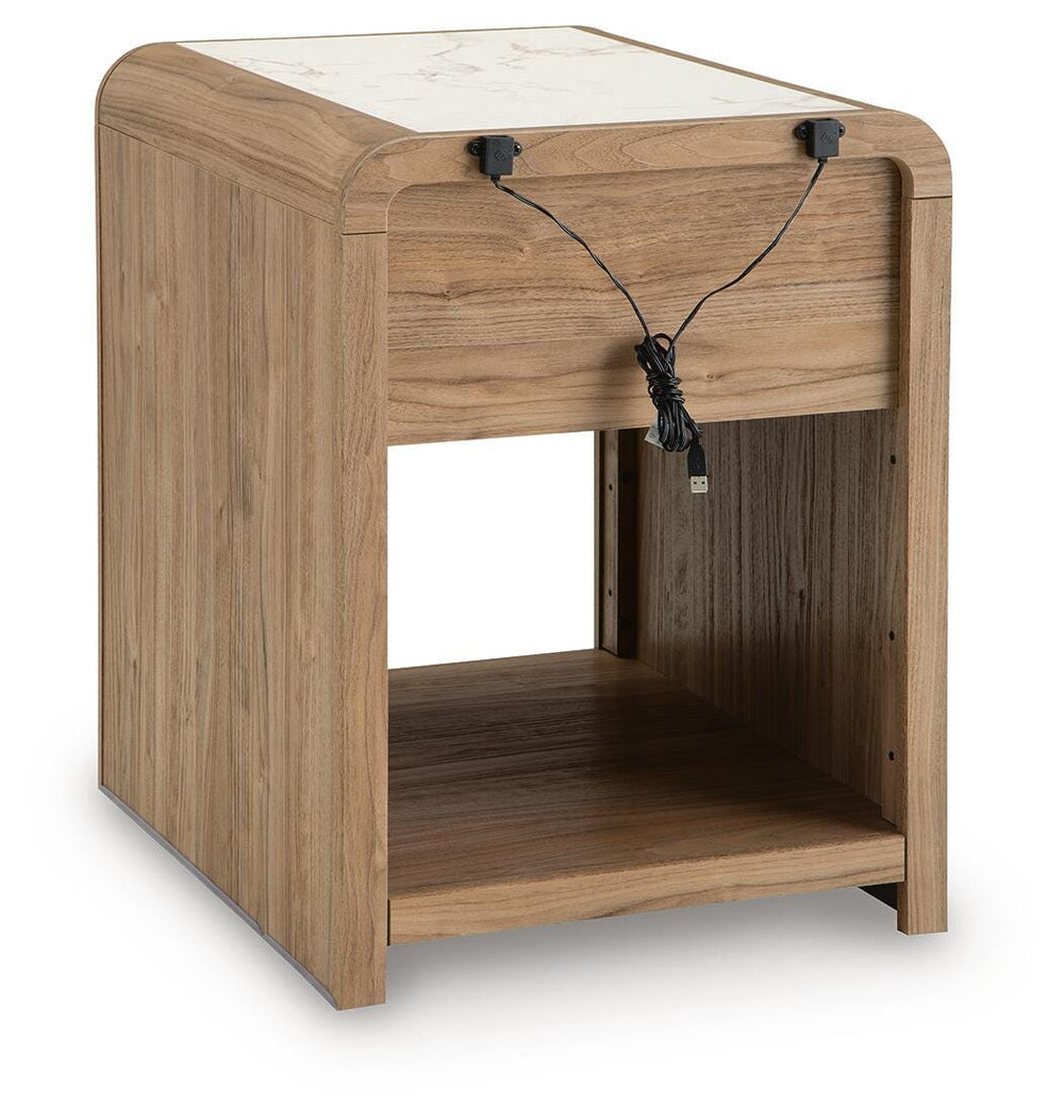 Dovander End Table - White