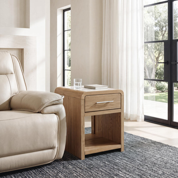 Dovander End Table - White