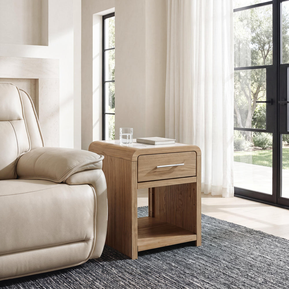 Dovander End Table - White