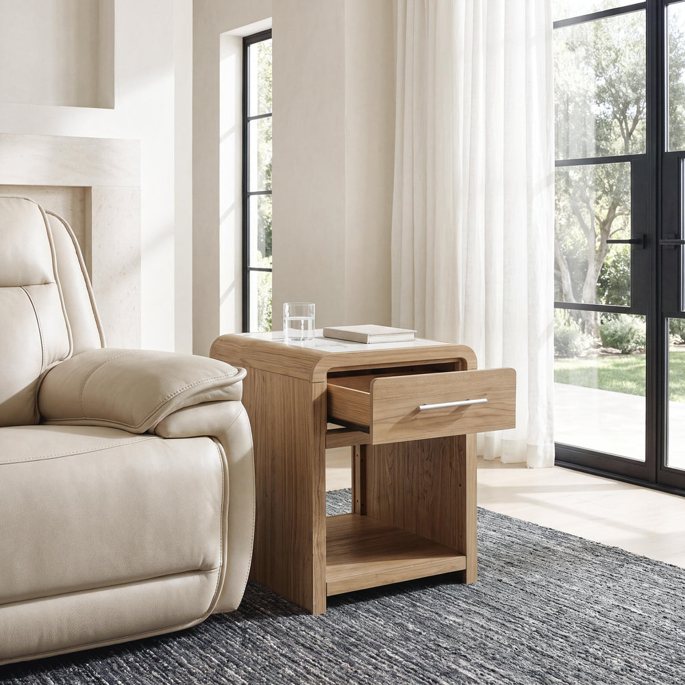 Dovander End Table - White