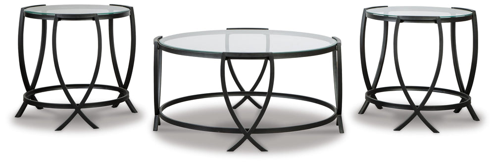 Tarrin Table (Set of 3) - Black (3)