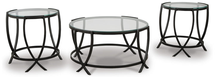 Tarrin Table (Set of 3) - Black (1)