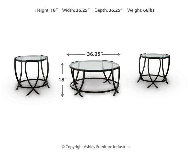 Tarrin Table (Set of 3) - Black (4)