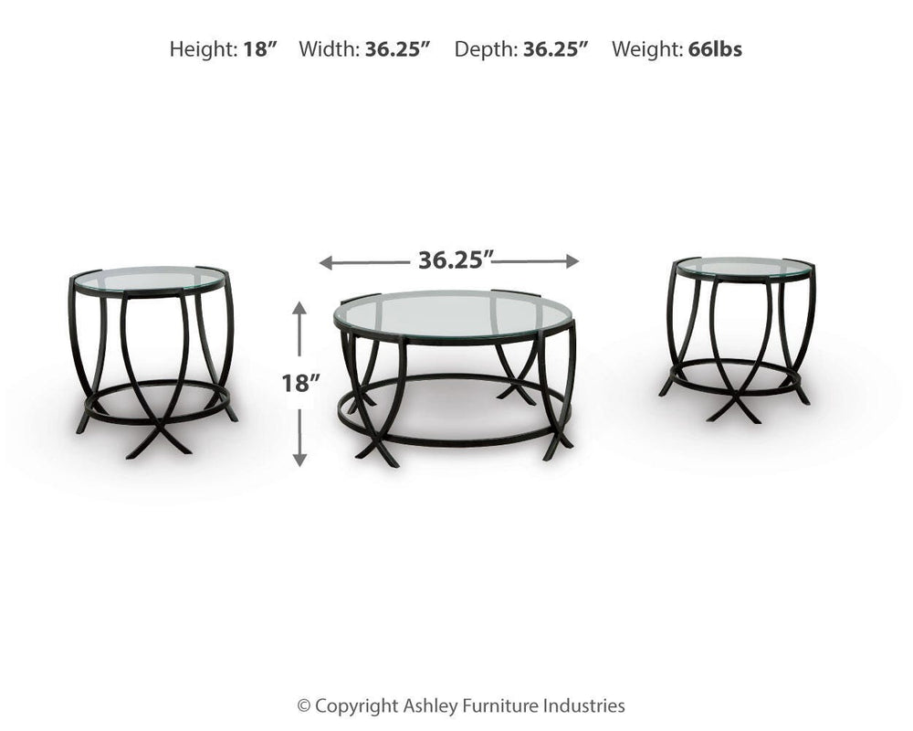 Tarrin Table (Set of 3) - Black (4)