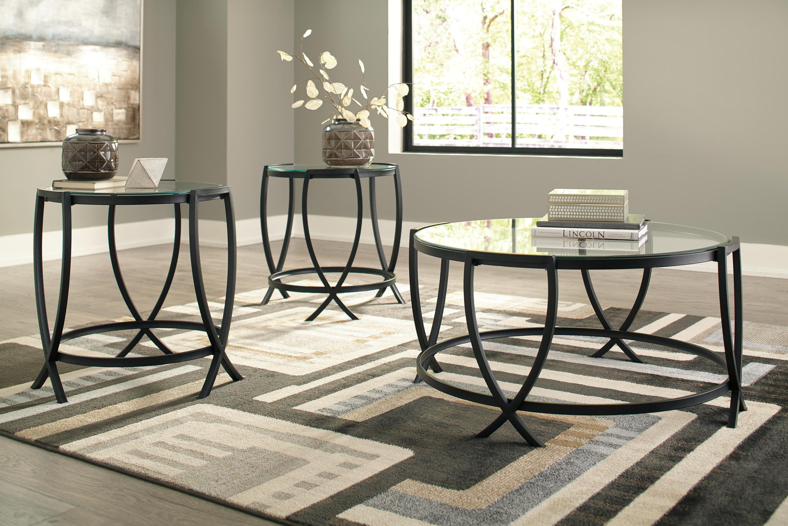 Tarrin Table (Set of 3) - Black (2)