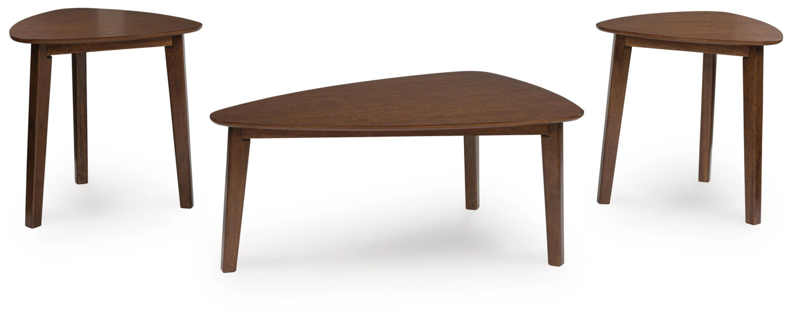 Lyncott Table (Set of 3) - Dark Brown (1)