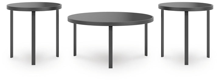 Dorylin Table (Set of 3) - Black (3)