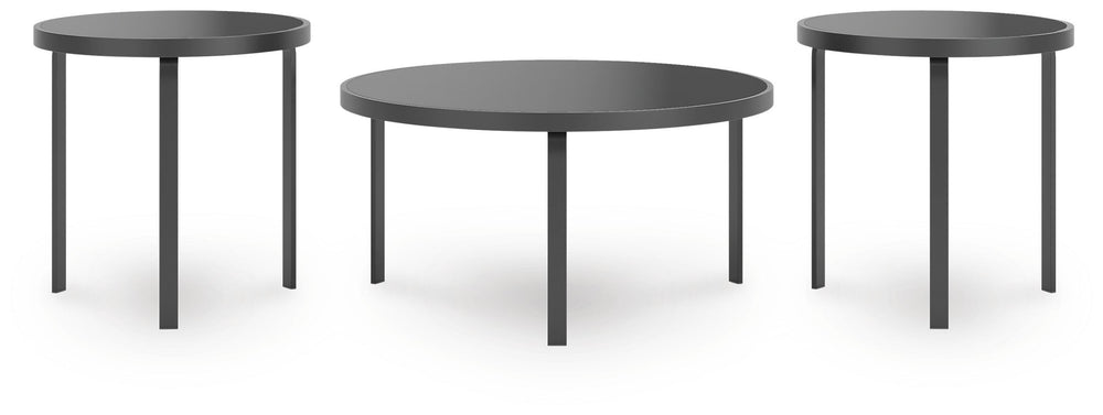 Dorylin Table (Set of 3) - Black (3)