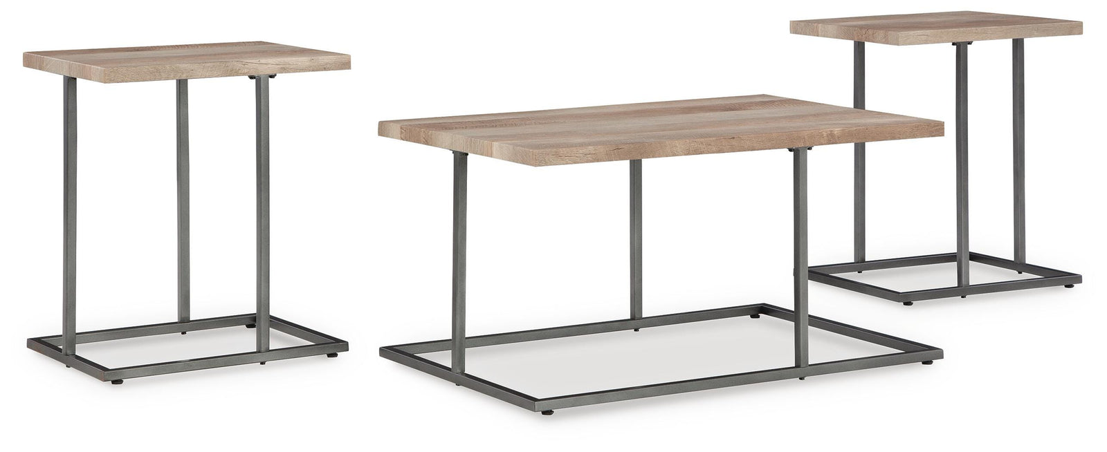 Albreane Table (Set of 3) - Light Brown (1)