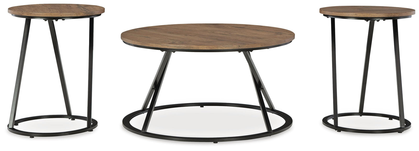 Cassbryn Table (Set of 3) - Light Brown (3)