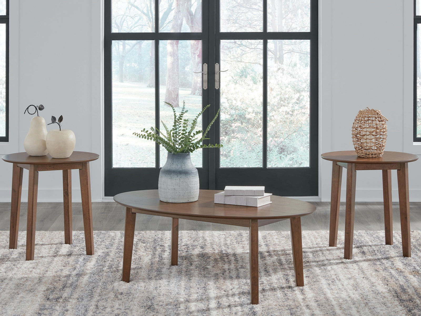 Gordonay Table (Set of 3) - Dark Brown (2)