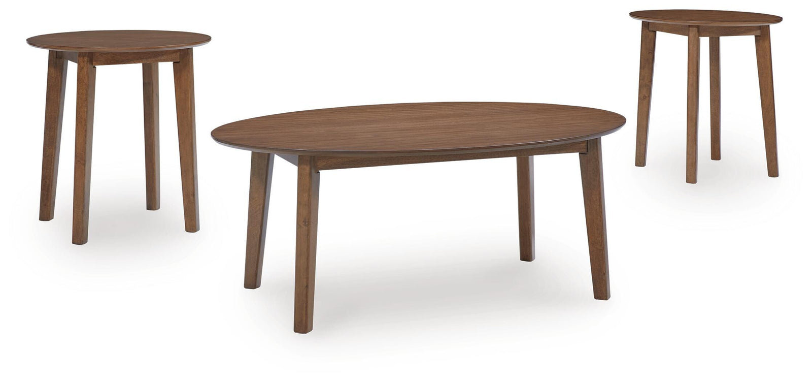 Gordonay Table (Set of 3) - Dark Brown (1)