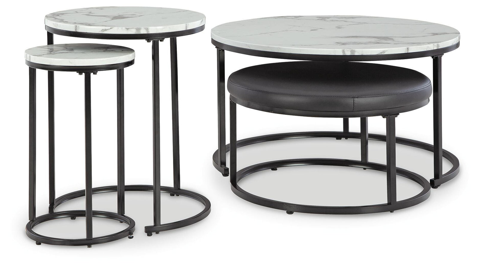 Jusmour Table (Set of 4) - Black (3)