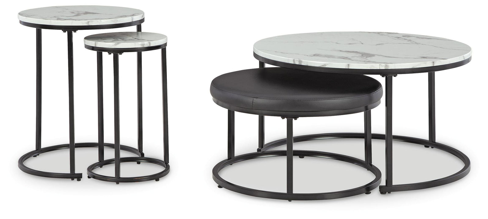 Jusmour Table (Set of 4) - Black (1)