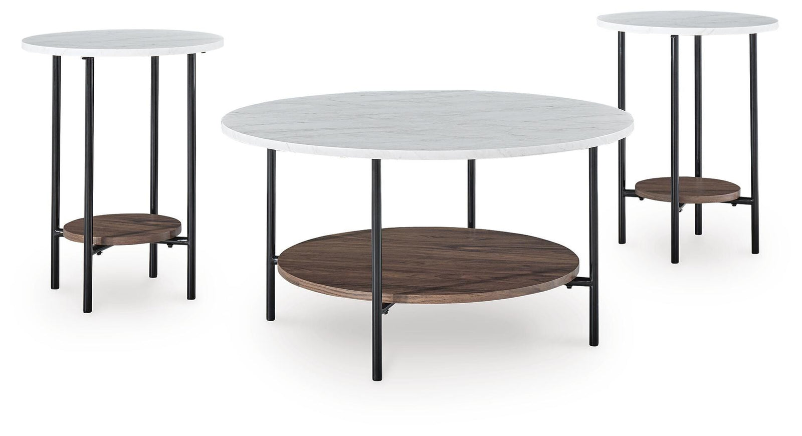 Wrenwich Table (Set of 3) - White (1)