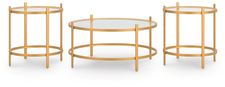 Pearlox Table (Set of 3) - Gold (1)