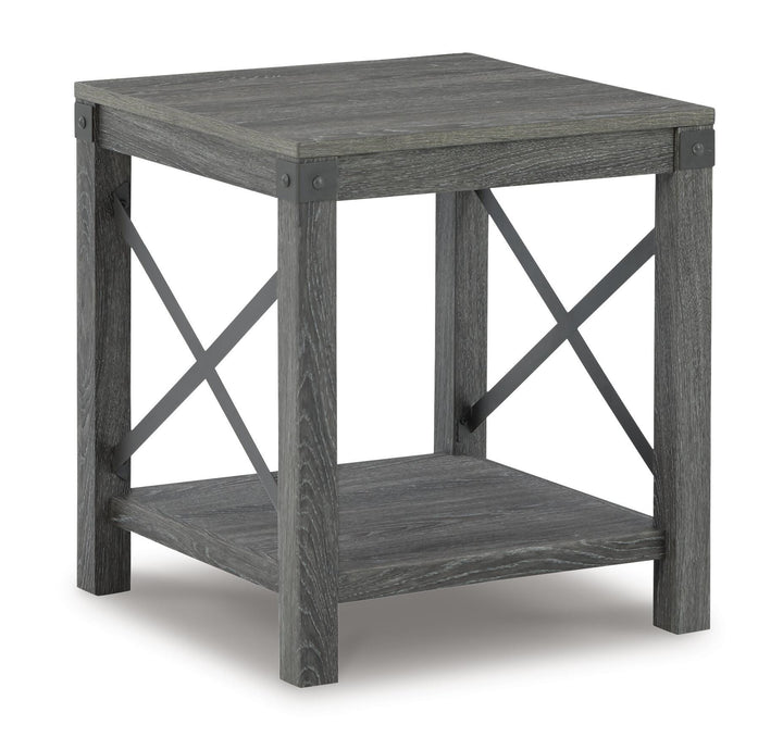 Freedan Coffee Table and 2 End Tables - Grayish Brown (3)