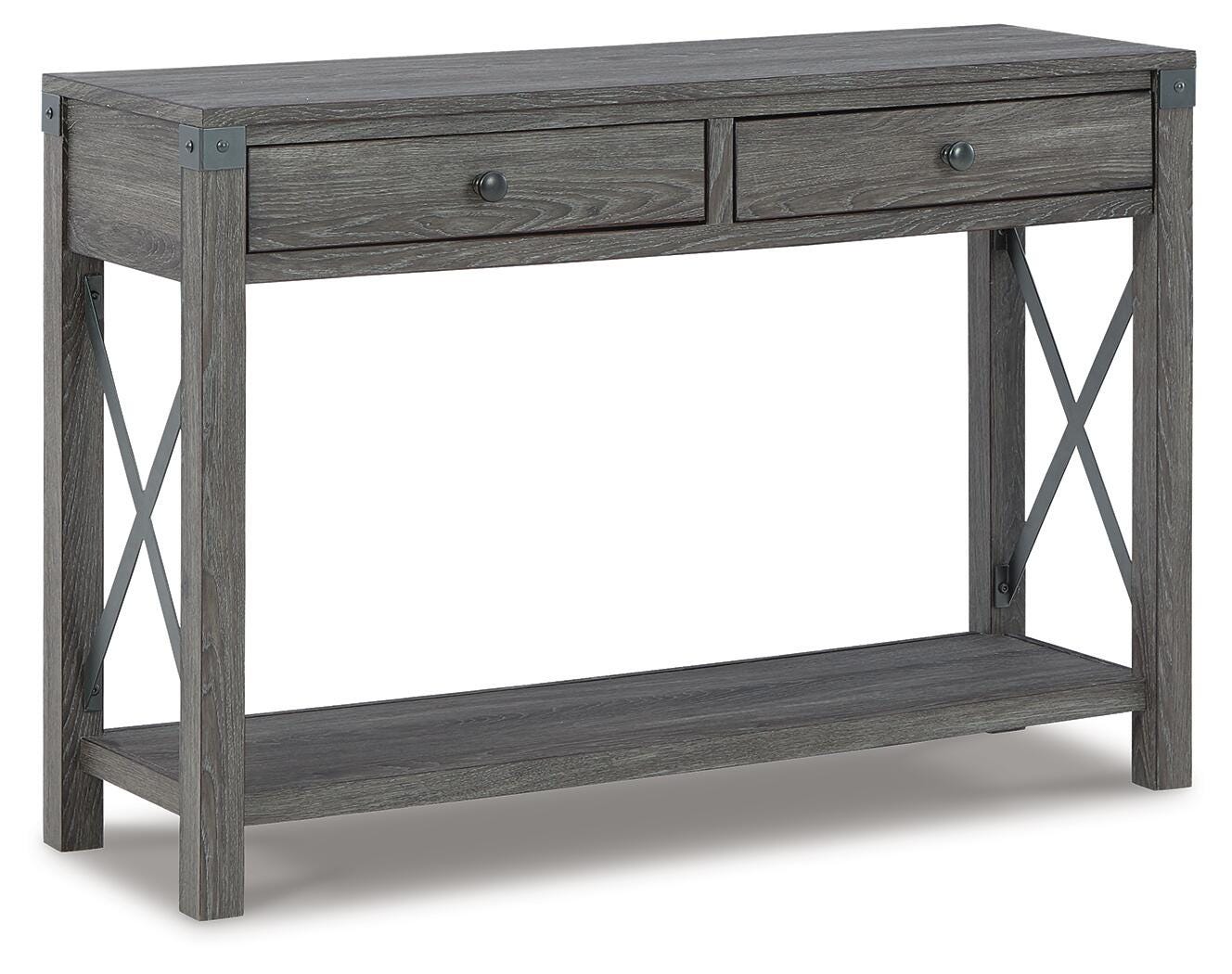 Freedan Sofa/Console Table - Dark Gray (1)