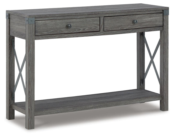 Freedan Sofa/Console Table - Dark Gray (1)