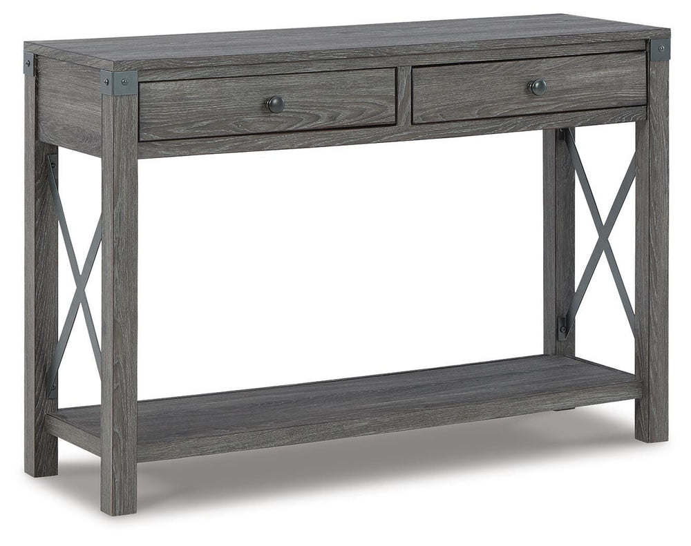 Freedan Sofa/Console Table - Dark Gray (1)