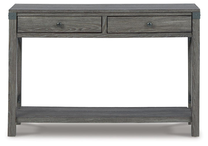 Freedan Sofa/Console Table - Dark Gray (3)