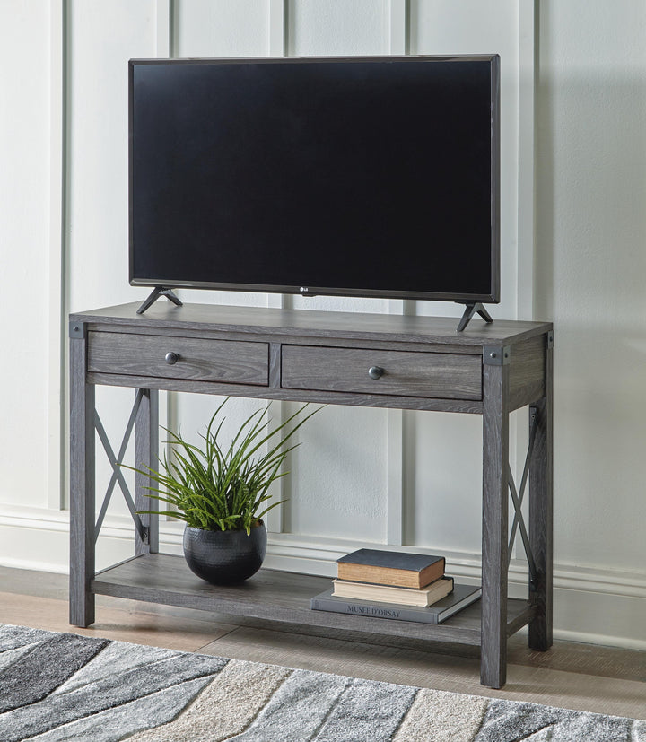Freedan Sofa/Console Table - Dark Gray (6)