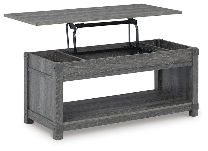 Freedan Lift-Top Coffee Table - Dark Gray (3)