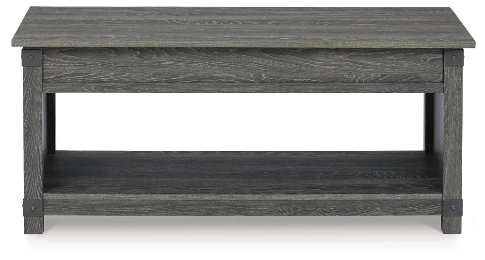 Freedan Lift-Top Coffee Table - Dark Gray (4)