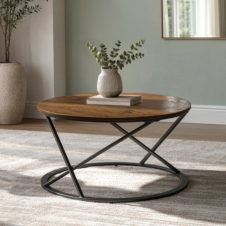 Emery Occasional Set-1 Coffee &amp; 2 End Tables W/brown Top