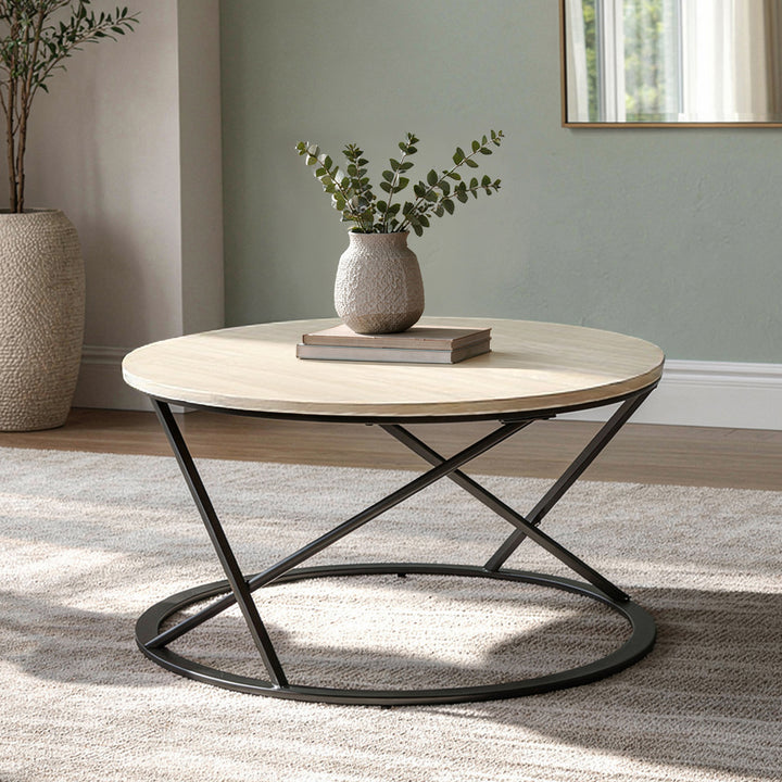 Emery Occasional Set-1 Coffee &amp; 2 End Tables W/white Top
