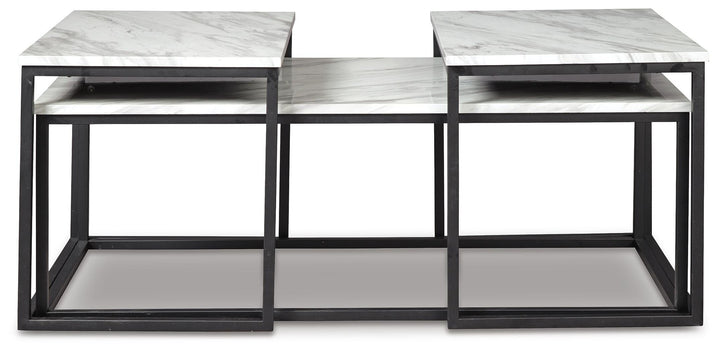 Donnesta Table (Set of 3) - Dark Gray (4)