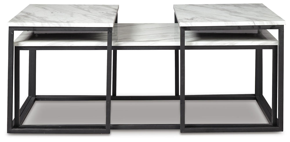 Donnesta Table (Set of 3) - Dark Gray (4)
