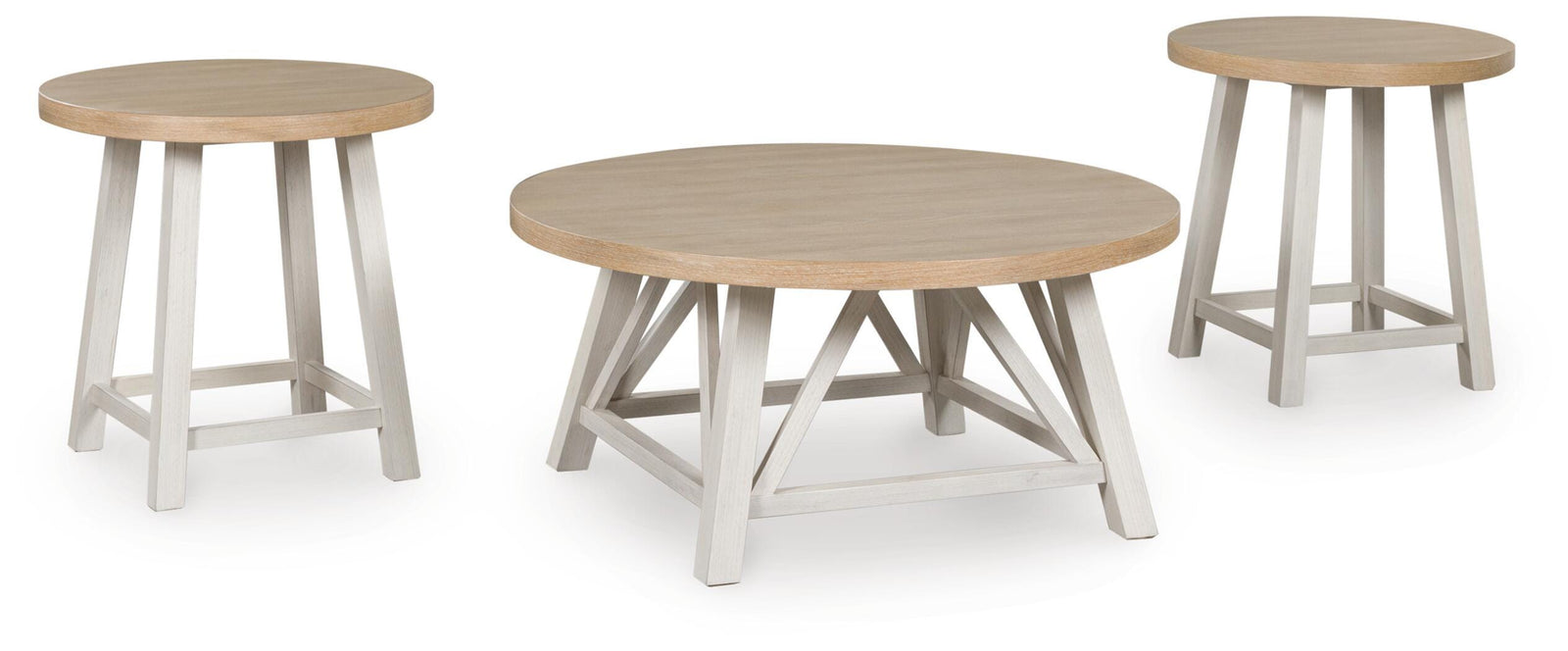 Fawndell Table (Set of 3) - Light Brown (1)