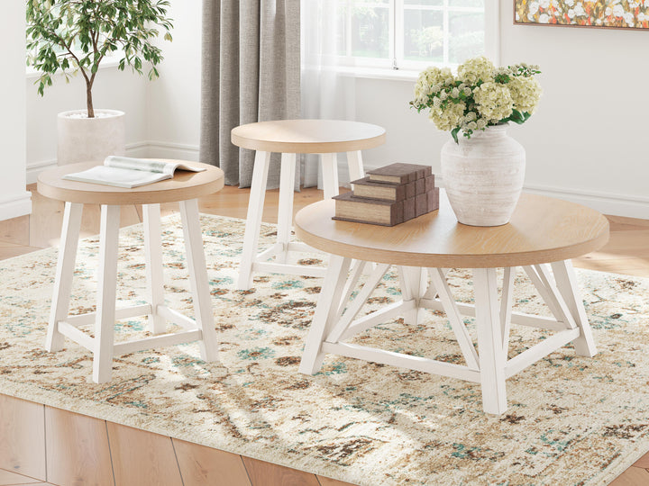 Fawndell Table (Set of 3) - Light Brown (12)