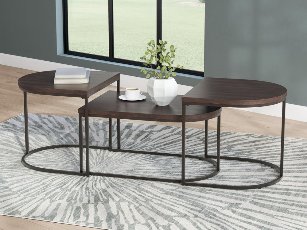 Vanmore Table (Set of 3) - Dark Brown (5)
