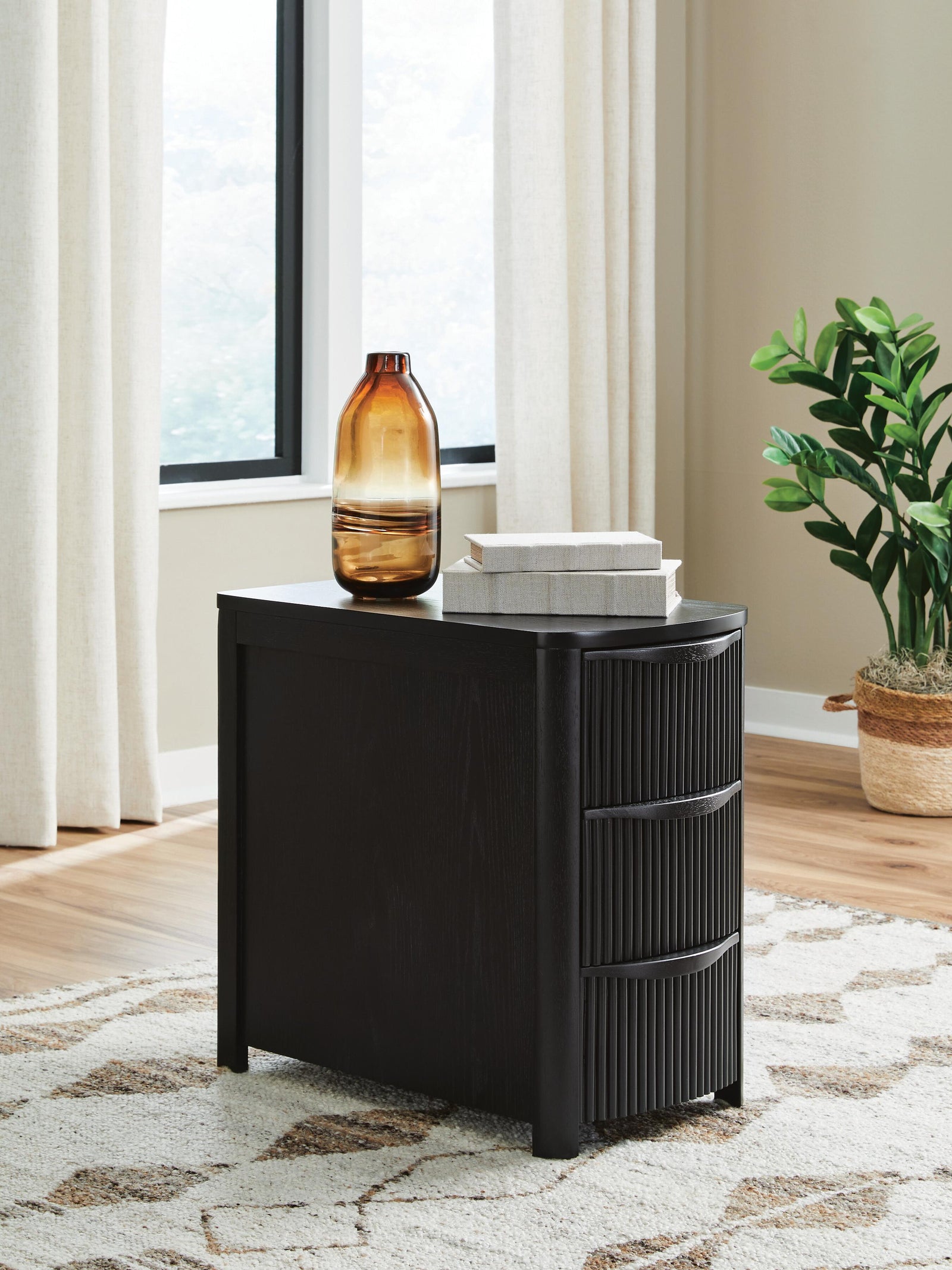Camdill Chairside End Table - Black (2)