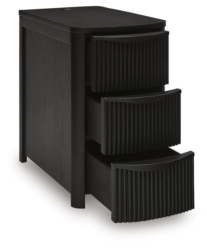 Camdill Chairside End Table - Black (3)