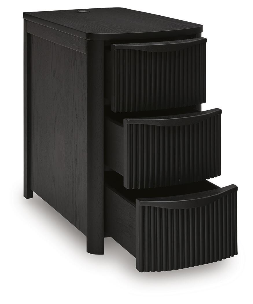 Camdill Chairside End Table - Black (3)