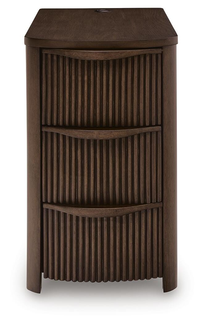 Camdill Chairside End Table - Dark Brown (4)