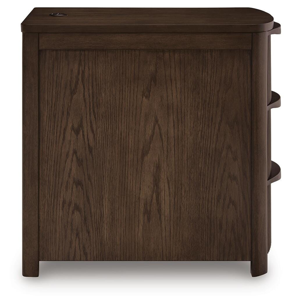 Camdill Chairside End Table - Dark Brown (5)