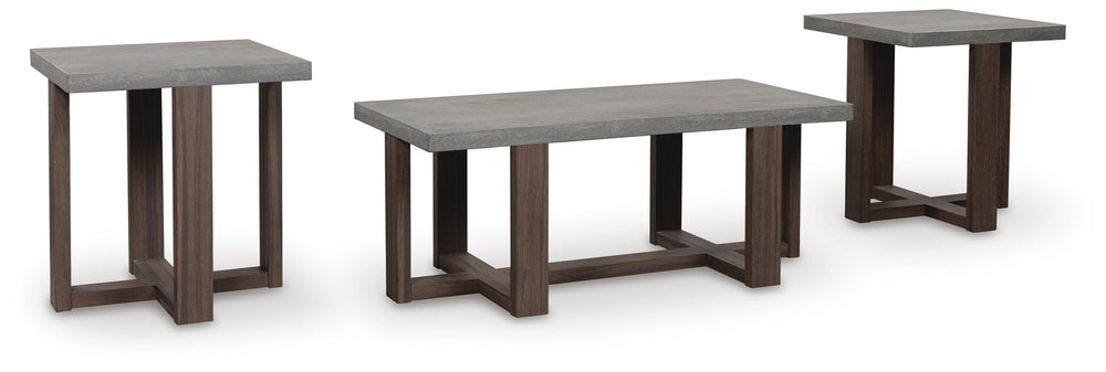 Dynnford Table (Set of 3) - Dark Gray (1)