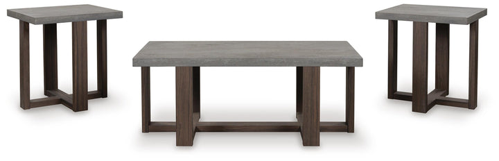 Dynnford Table (Set of 3) - Dark Gray (3)