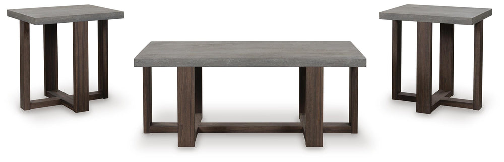 Dynnford Table (Set of 3) - Dark Gray (3)