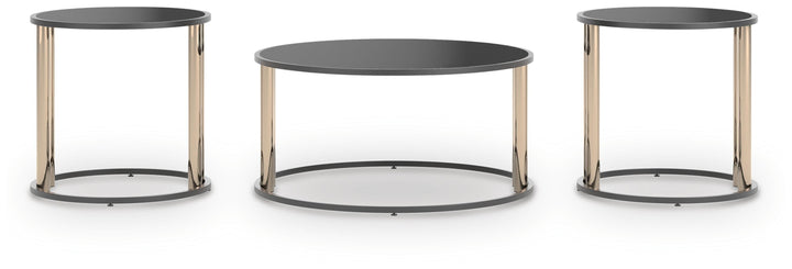 Hannerly Table (Set of 3) - Black (3)
