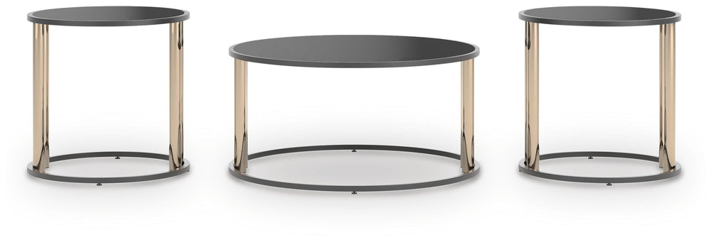 Hannerly Table (Set of 3) - Black (3)