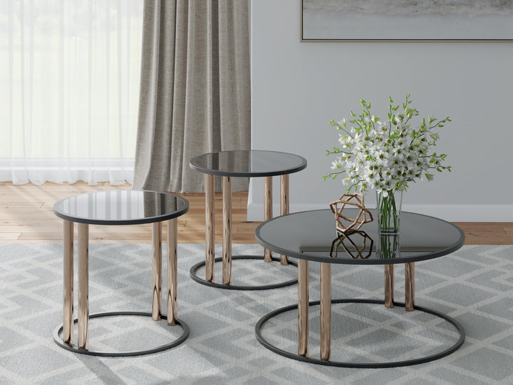 Hannerly Table (Set of 3) - Black (2)