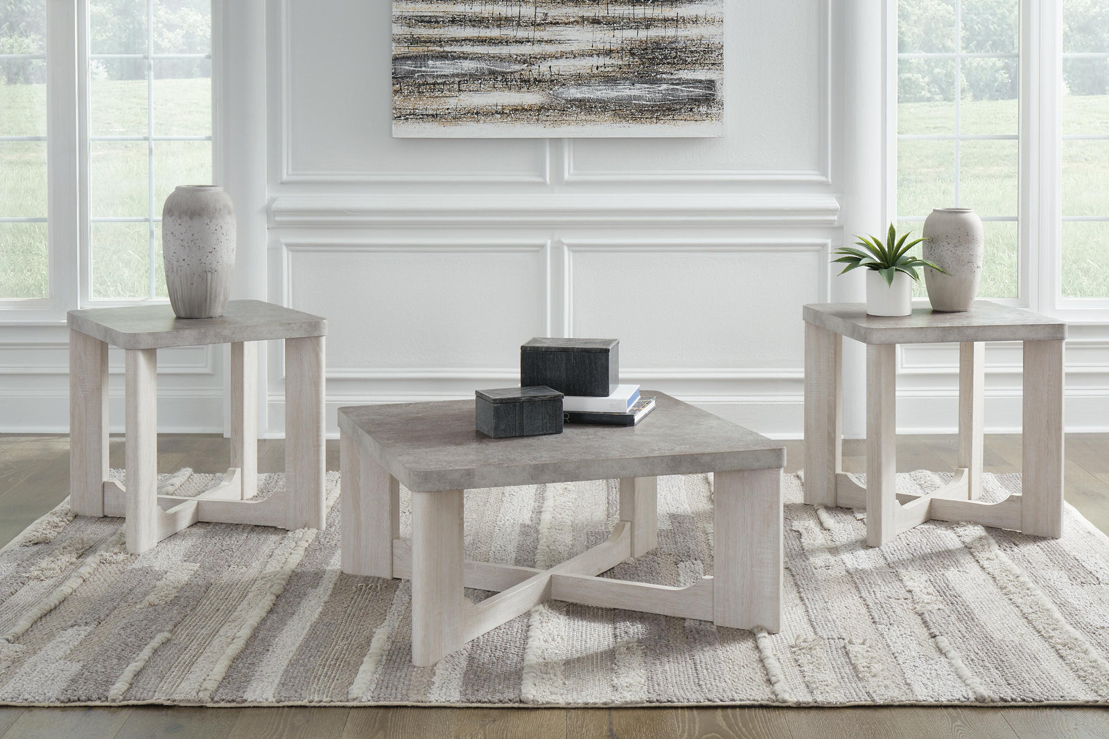 Garnilly Table (Set of 3) - Gray (2)