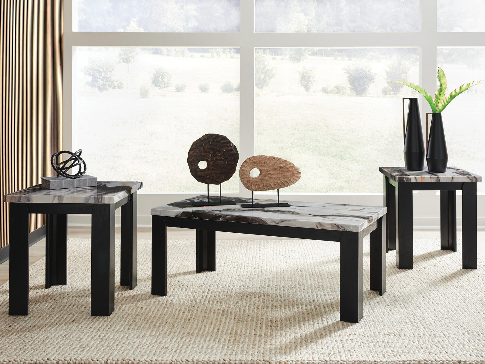 Jazmore Table (Set of 3) - Dark Brown (2)